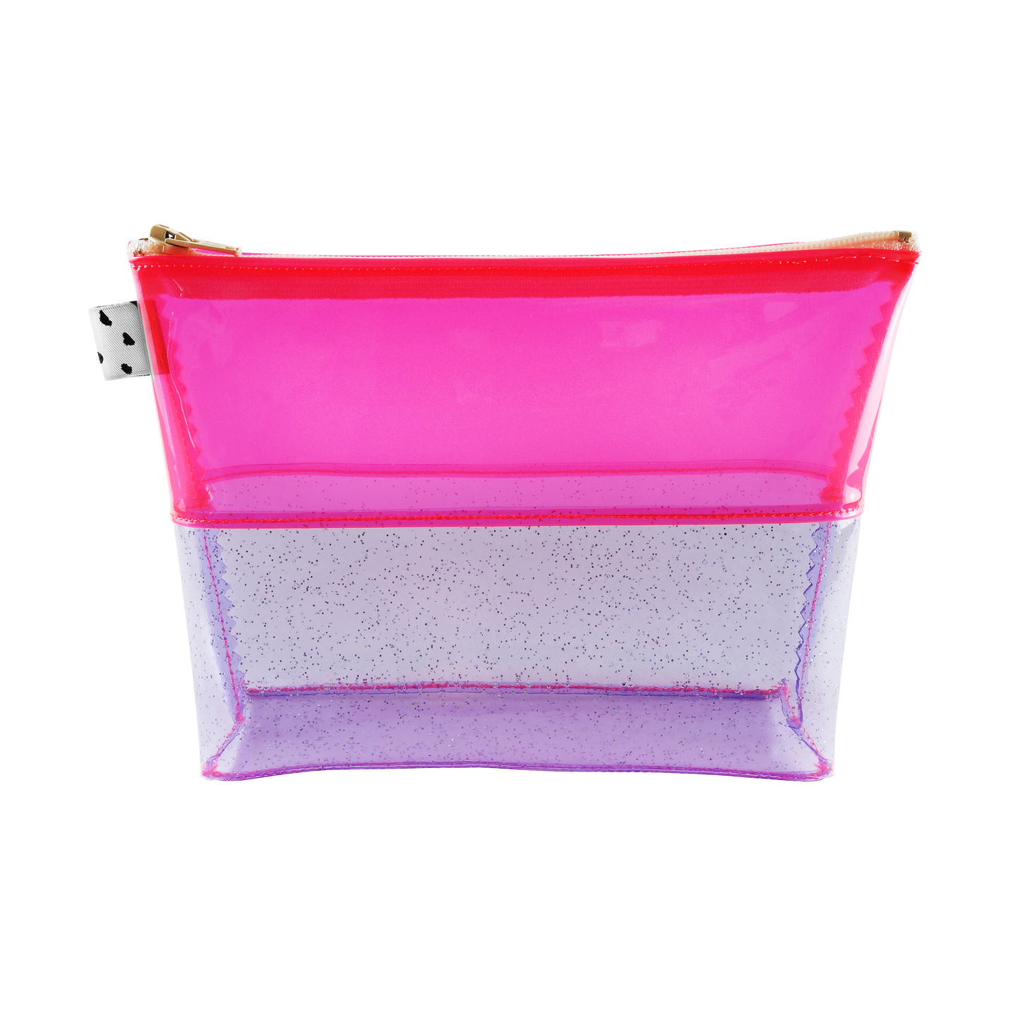Pink + Purple Glitter Jelly Cosmetic Bag