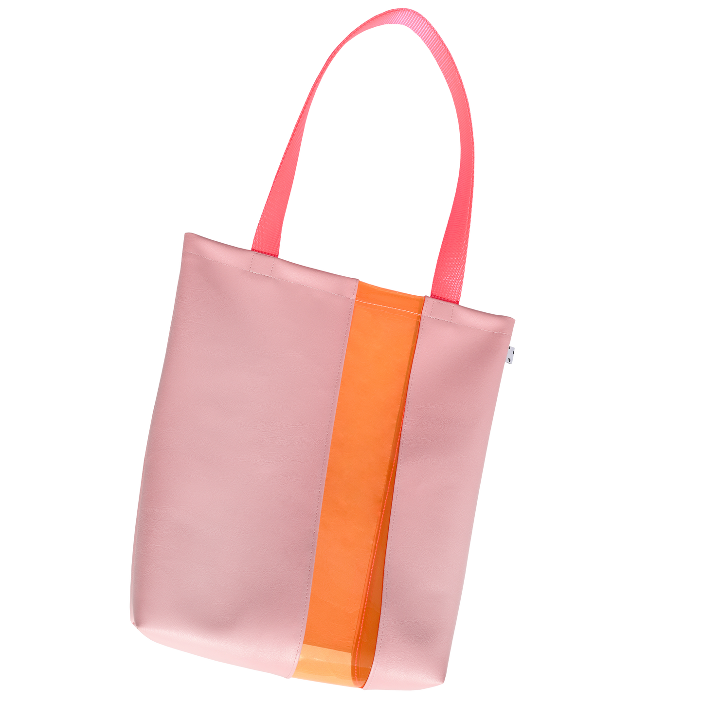 Pink + Orange Stripe Tote Bag