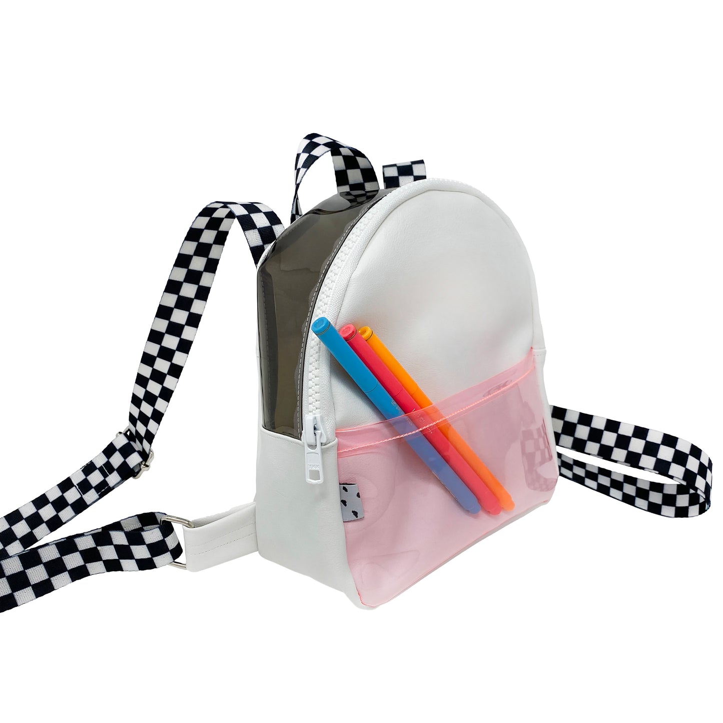 White + Light Pink + Smoke Mini Backpack