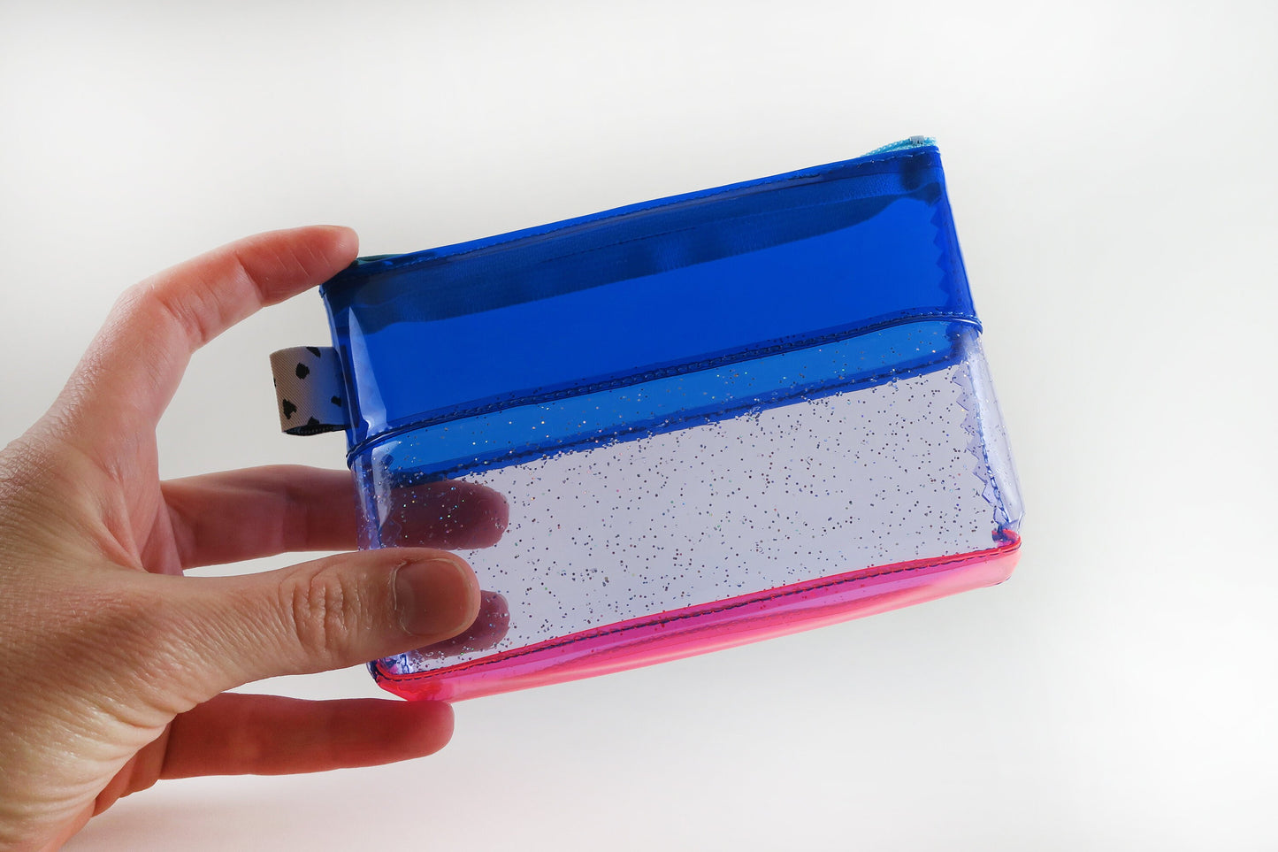 Blue + Purple Glitter Mini Jelly Pouch