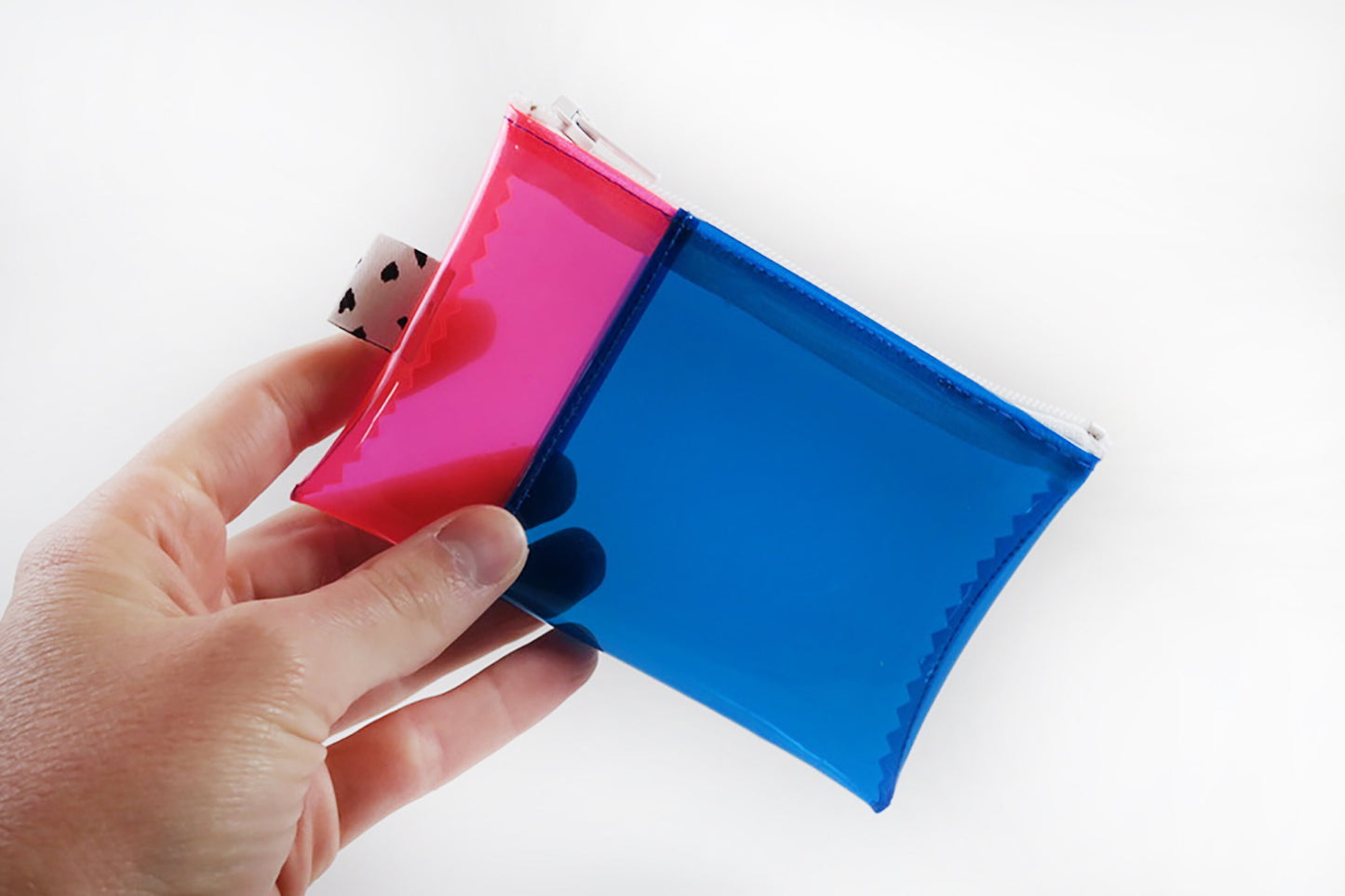 Pink + Blue Jelly Wallet