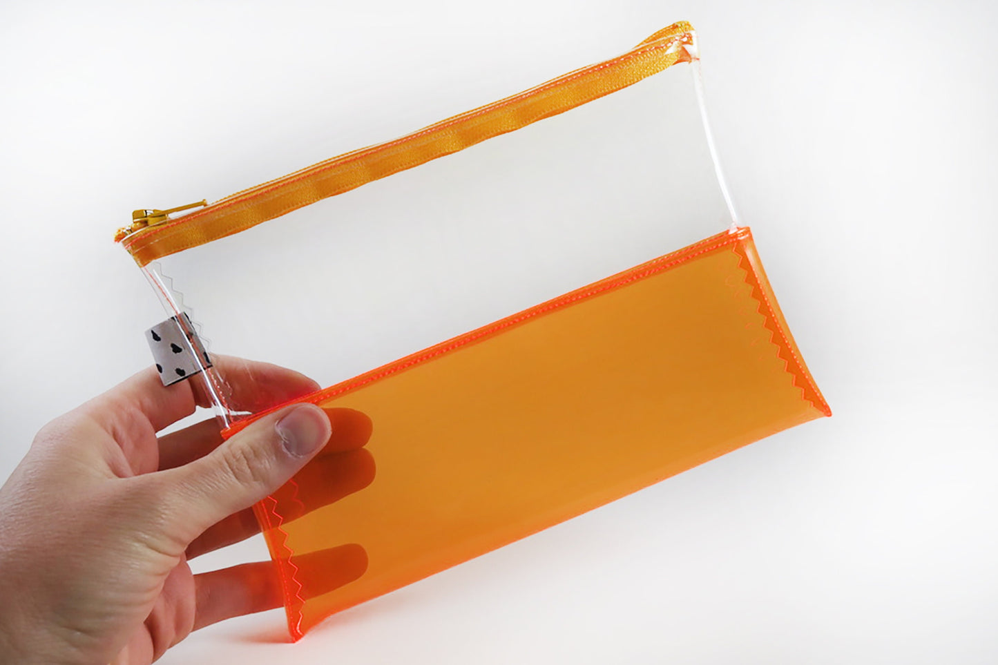 Clear + Orange Jelly Pouch