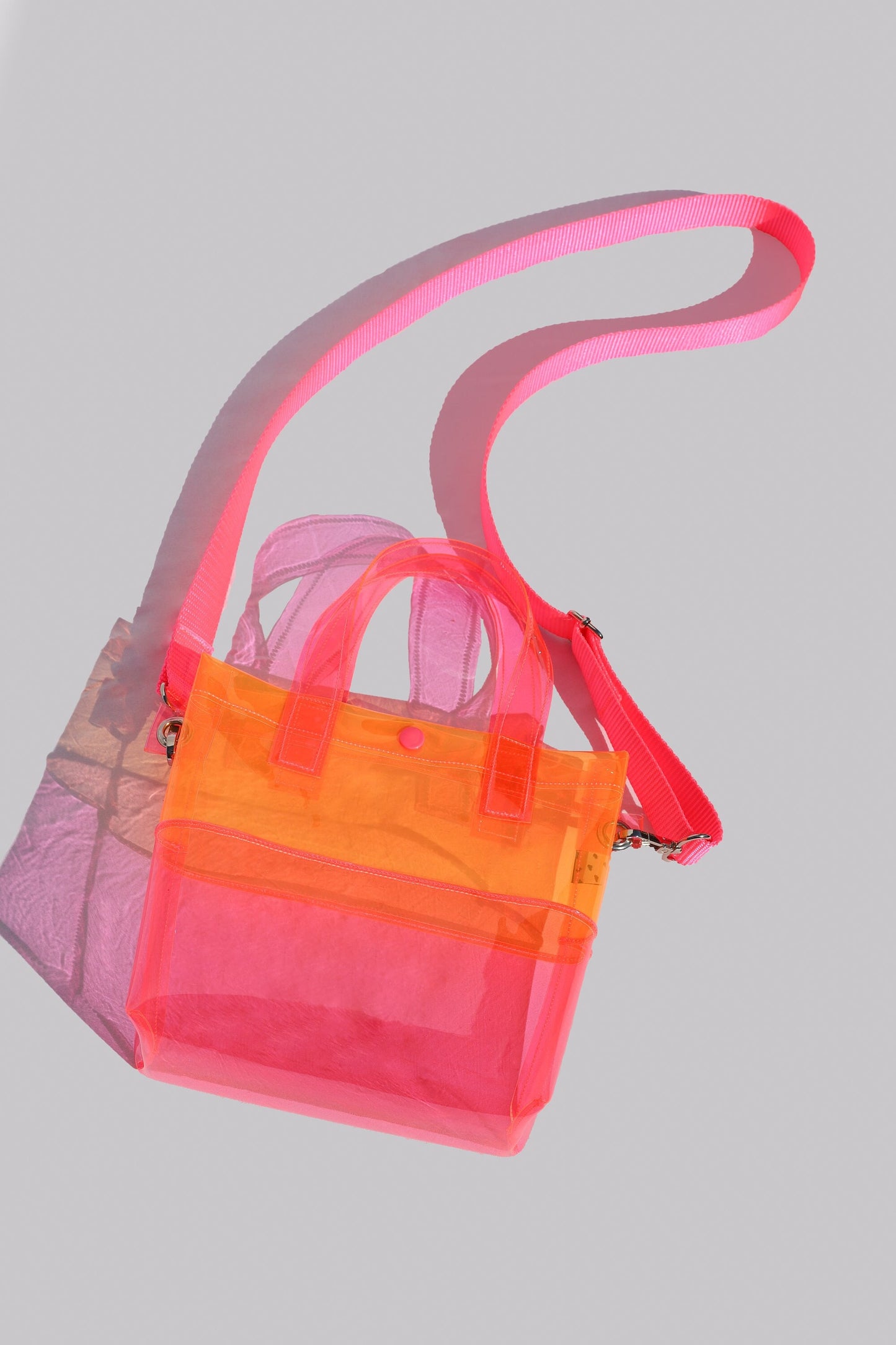Pink + Orange Handle Bag
