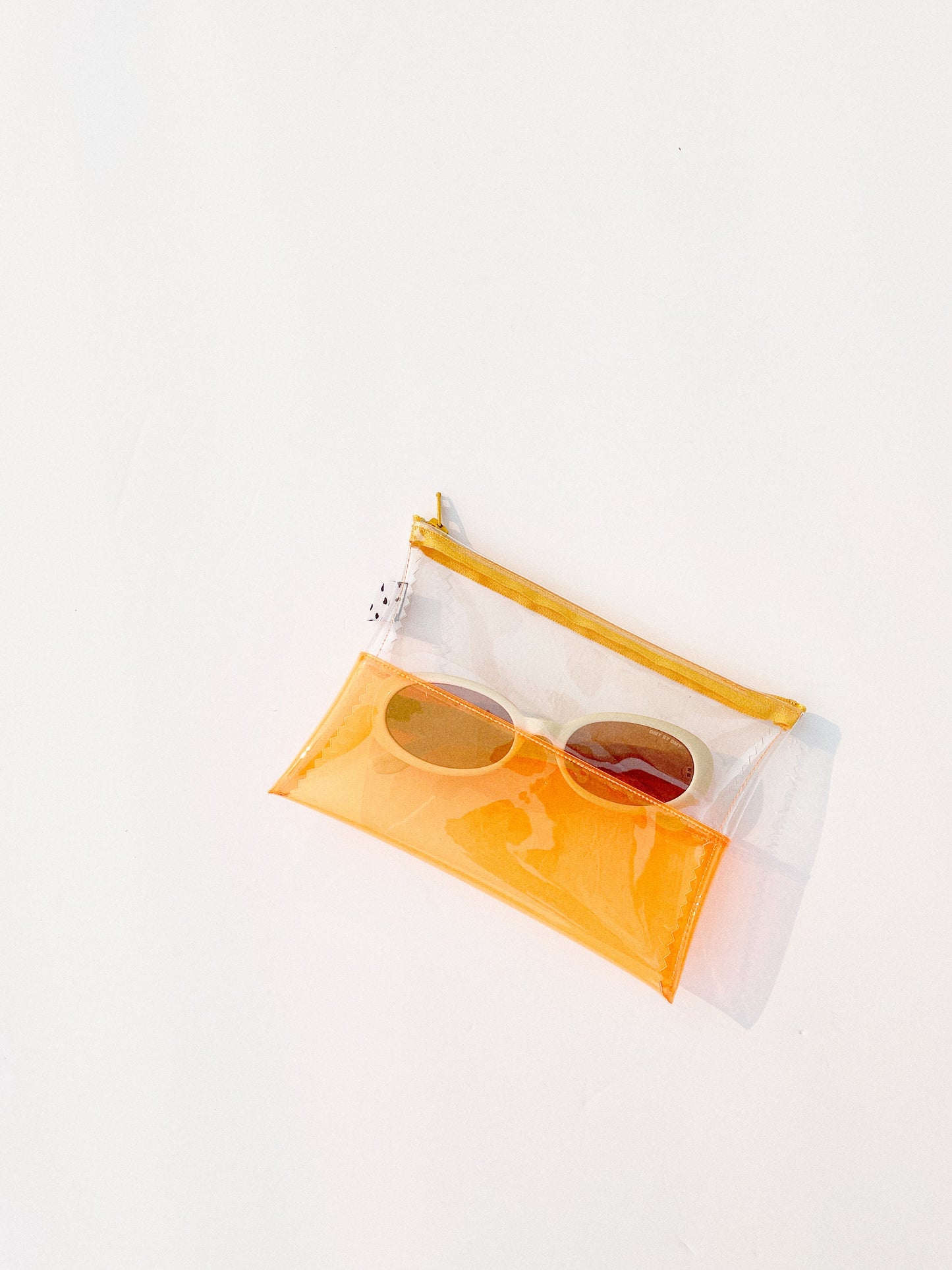 Clear + Orange Jelly Pouch