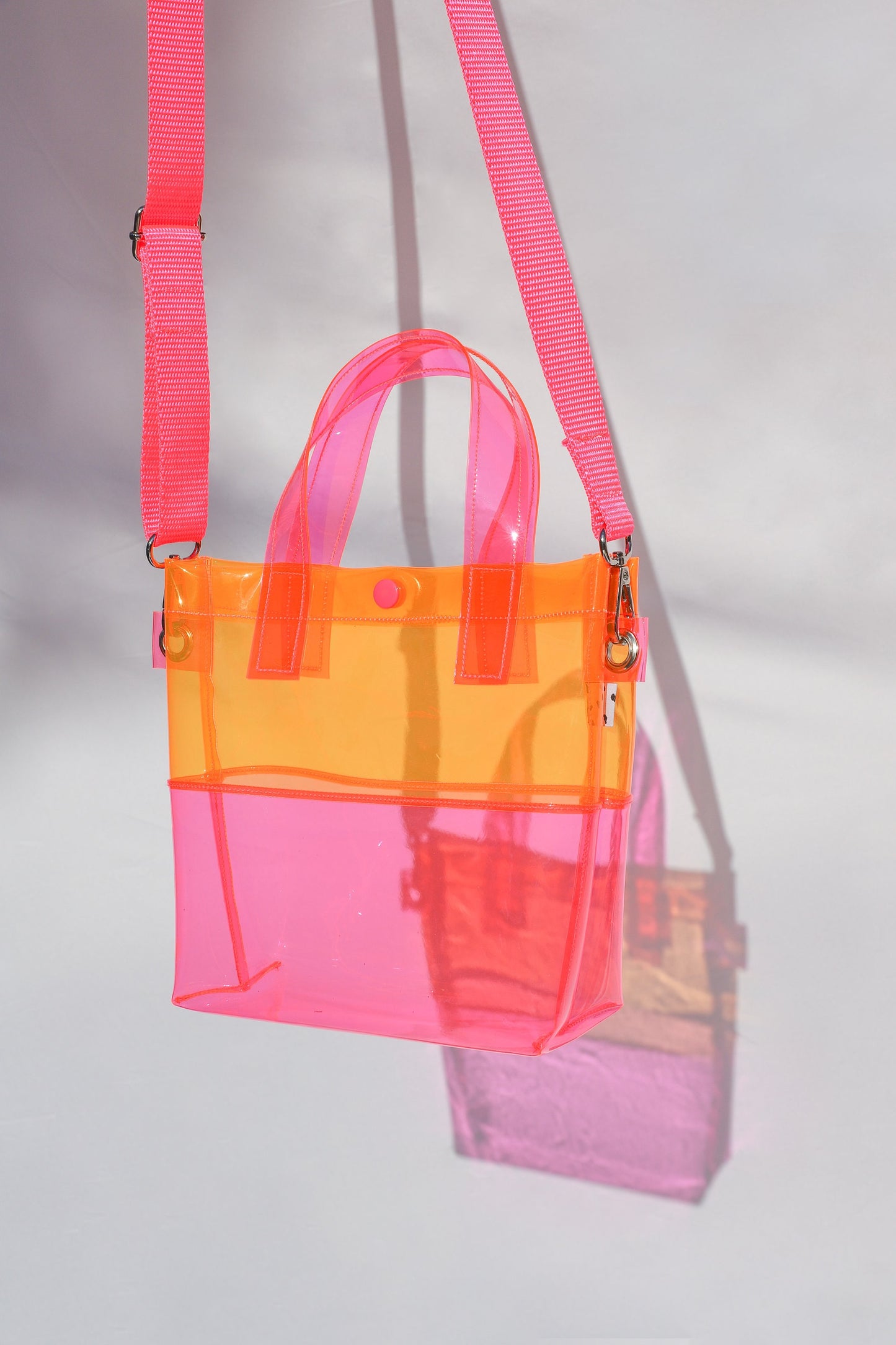 Pink + Orange Handle Bag