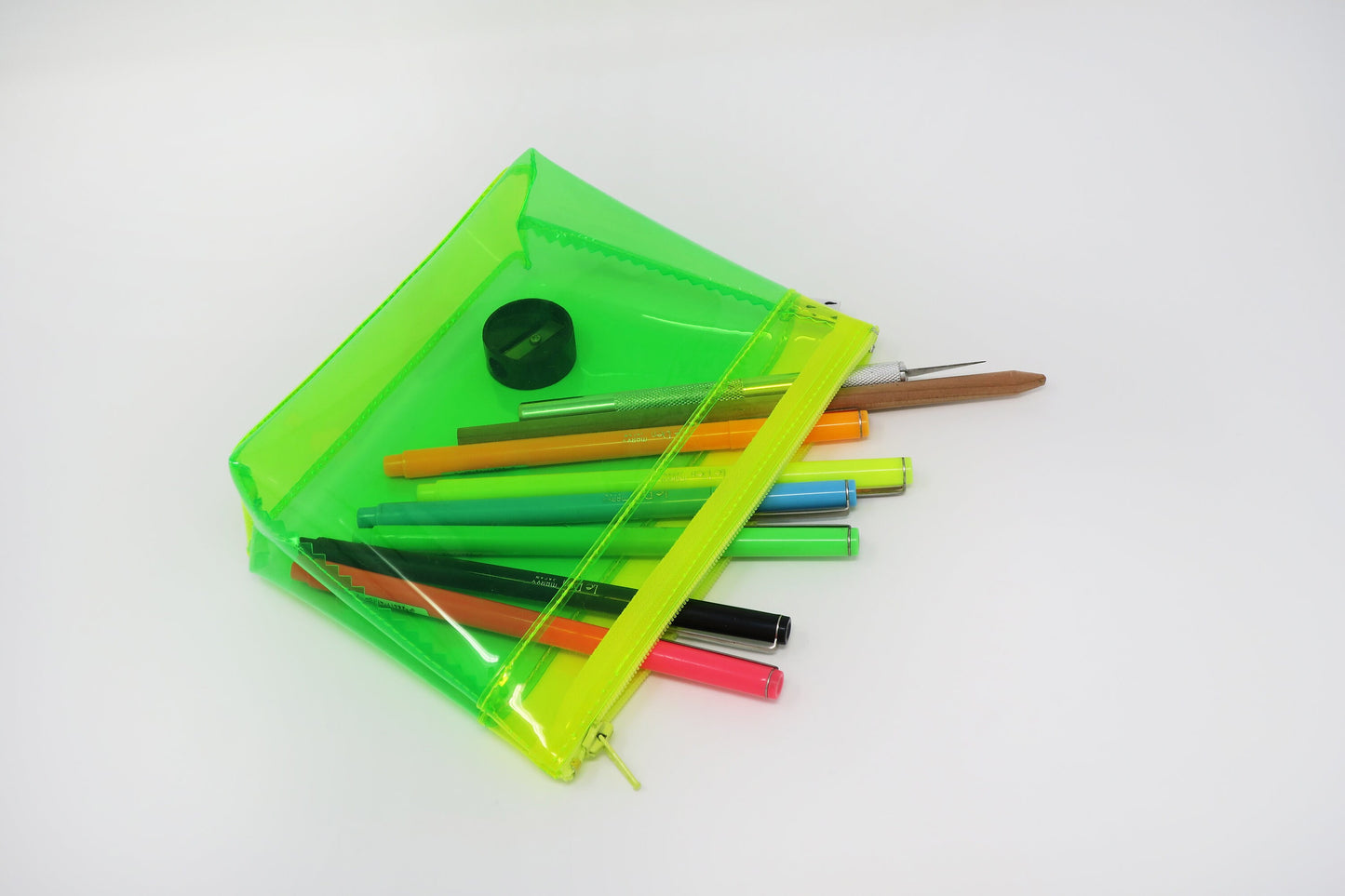 Yellow + Green Jelly Cosmetic Bag