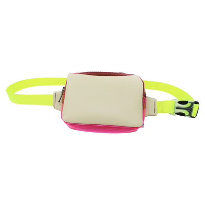 Cream + Pink Fanny Pack