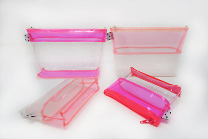 Pink + Clear Mini Jelly Pouch
