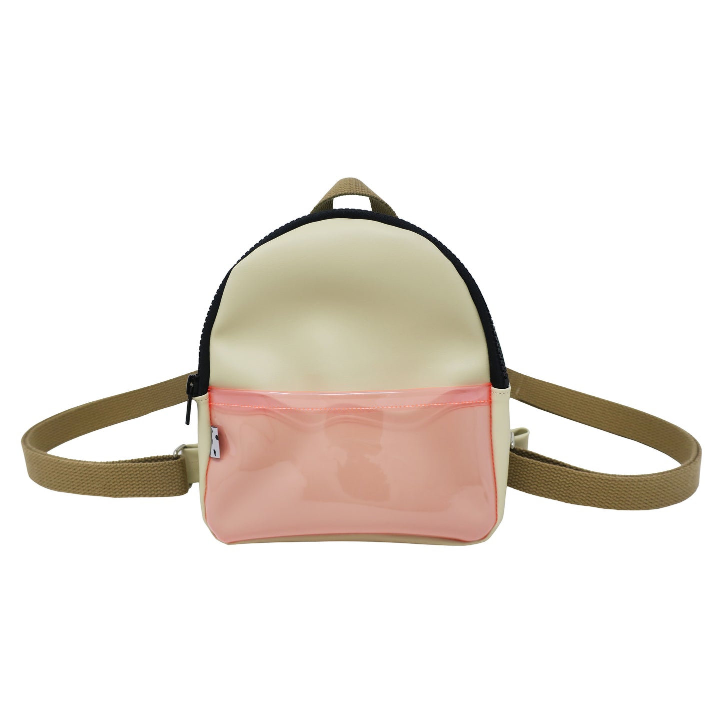 Cream + Light Pink + Dark Green Mini Backpack
