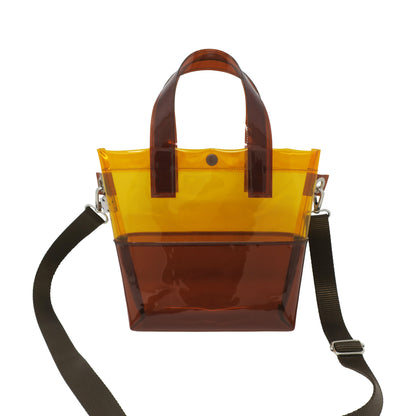 Amber + Brown Handle Bag