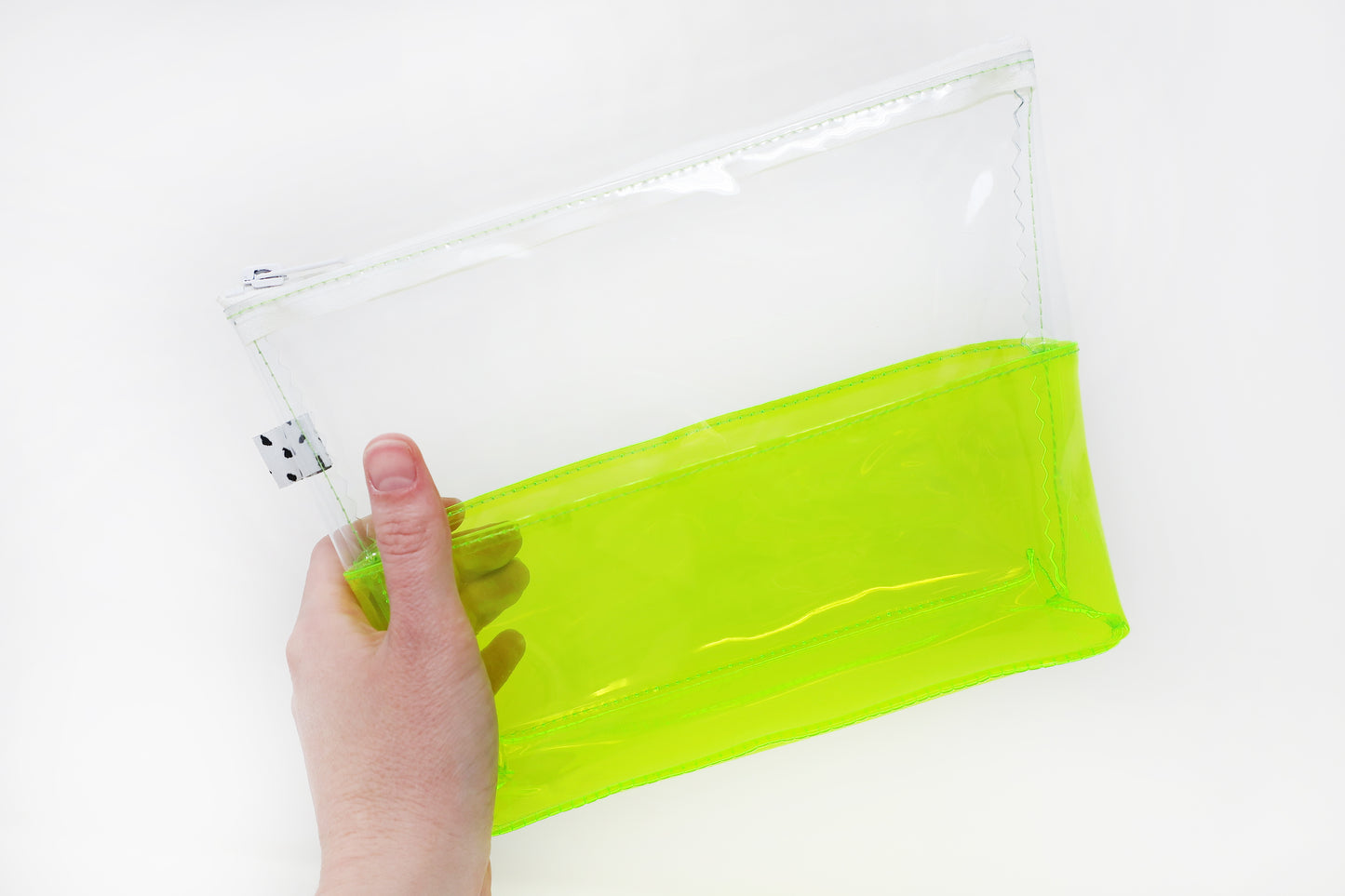 Clear + Yellow Jelly Toiletry Bag