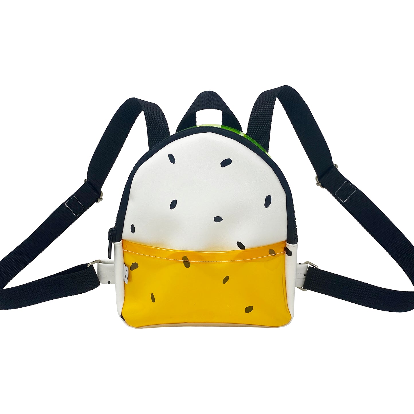 White Speckled + Amber + Yellow Mini Backpack