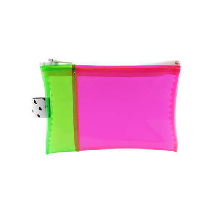 Green + Pink Jelly Wallet