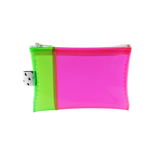 Green + Pink Jelly Wallet