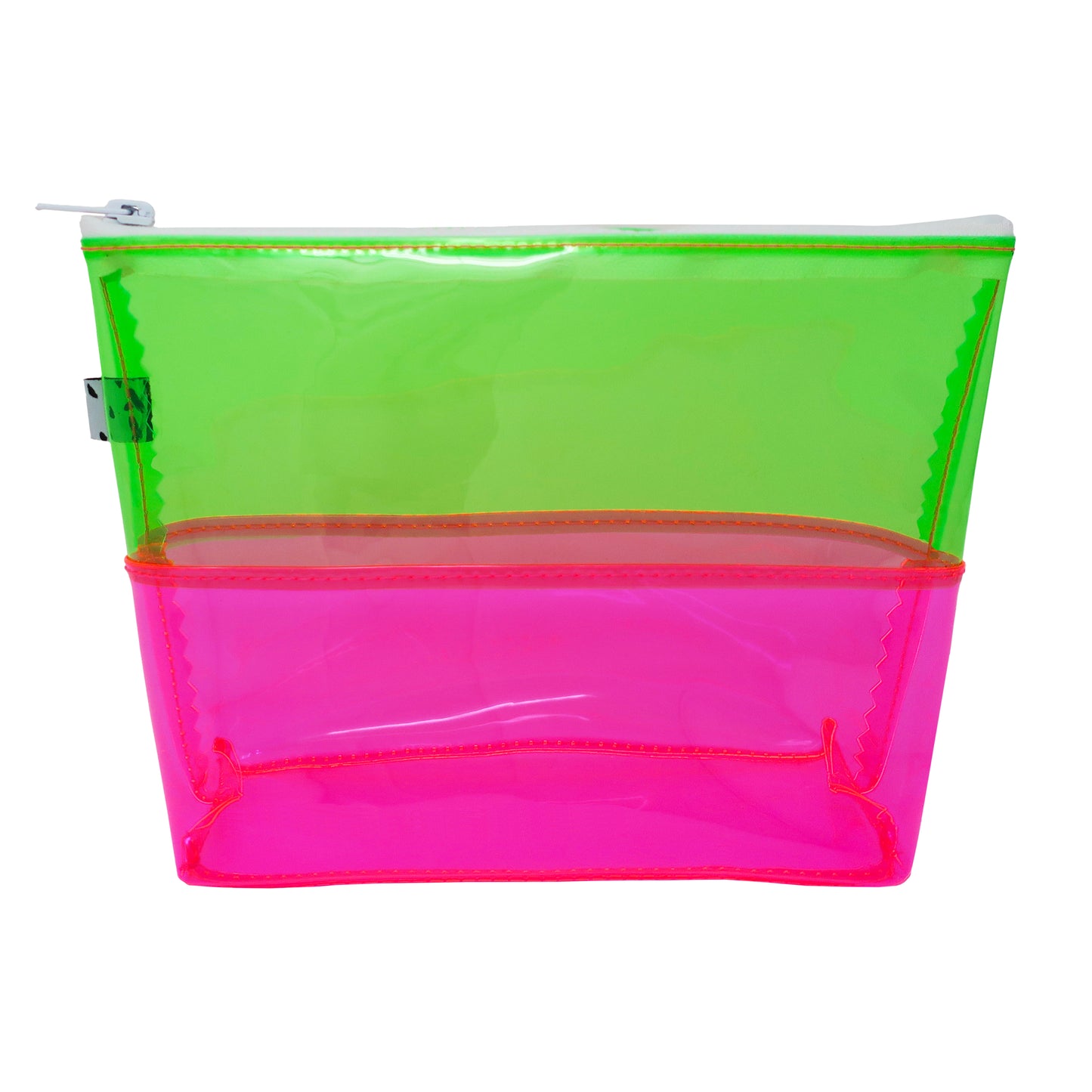 Green + Pink Jelly Toiletry Bag