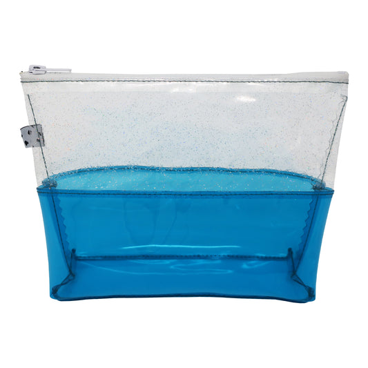 Glitter + Teal Jelly Toiletry Bag