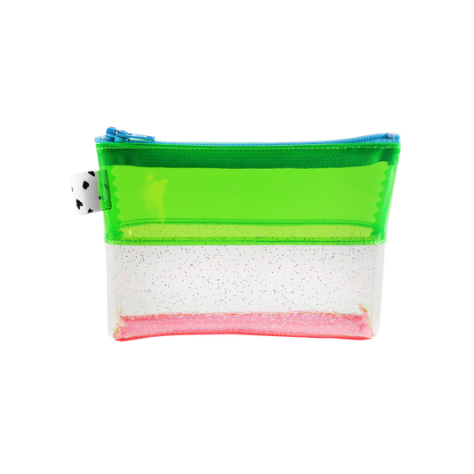 Green + Glitter Mini Jelly Pouch