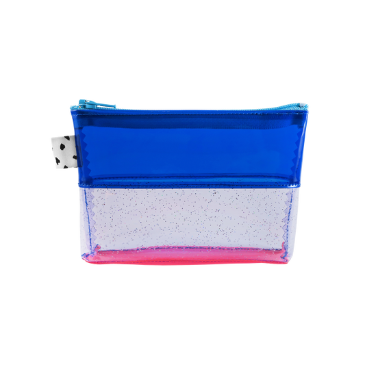 Blue + Purple Glitter Mini Jelly Pouch