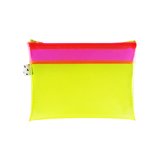 Pink + Yellow Jelly Pouch