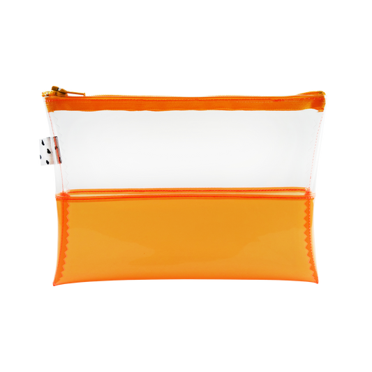 Clear + Orange Jelly Pouch