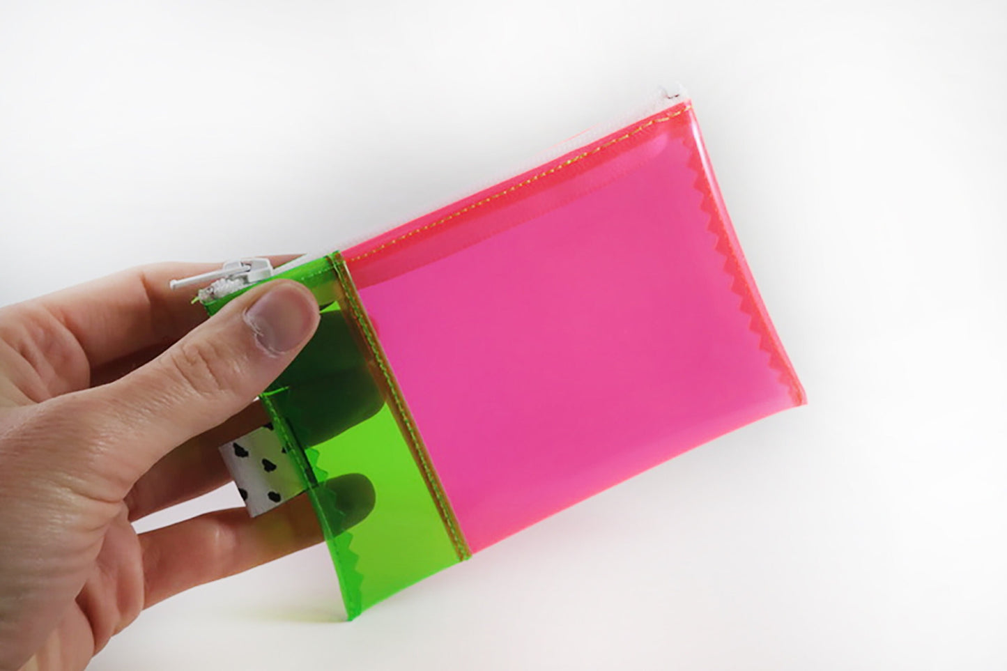 Green + Pink Jelly Wallet