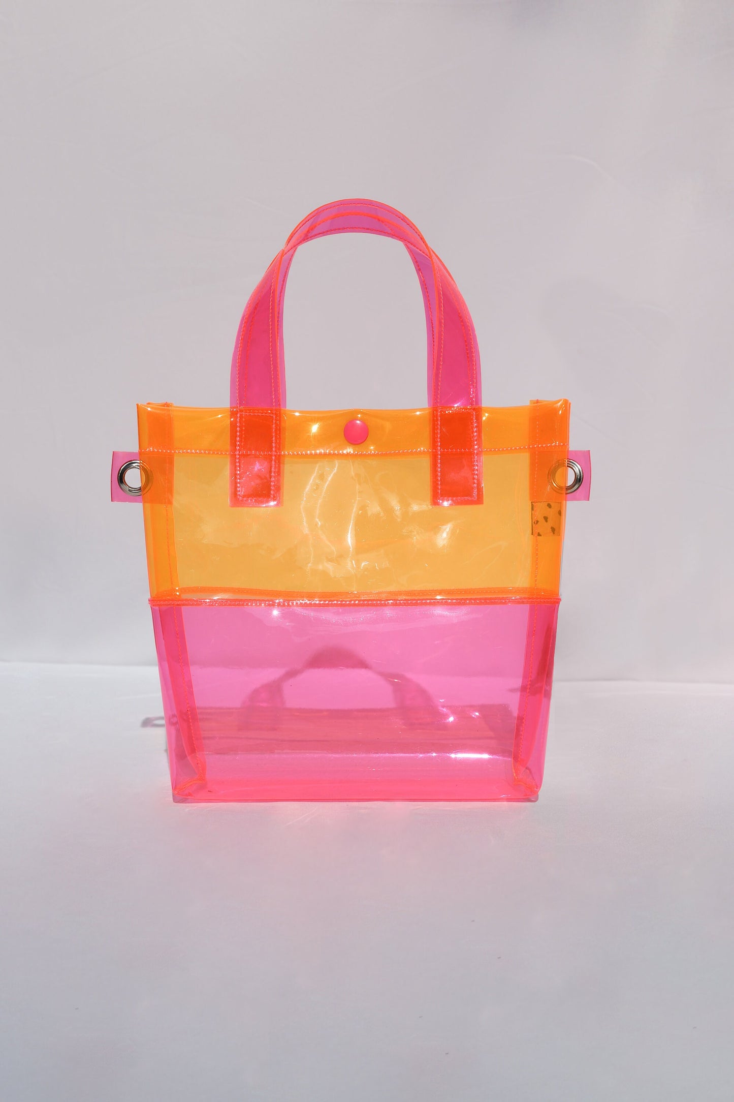 Pink + Orange Handle Bag